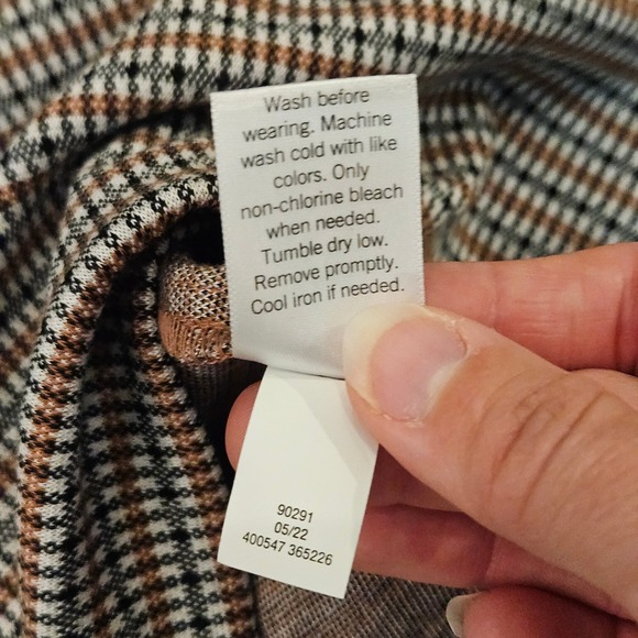 Nine West Plaid Blazer Womens Size M Single Button Dark Academia Office Preppy - Picture 10 of 10